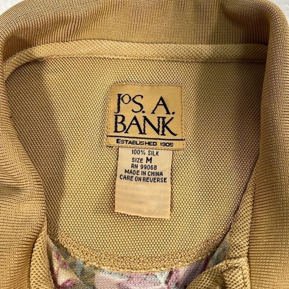 Jos. A Bank Silk Tropical Polo Shirt M - Picture 4 of 6